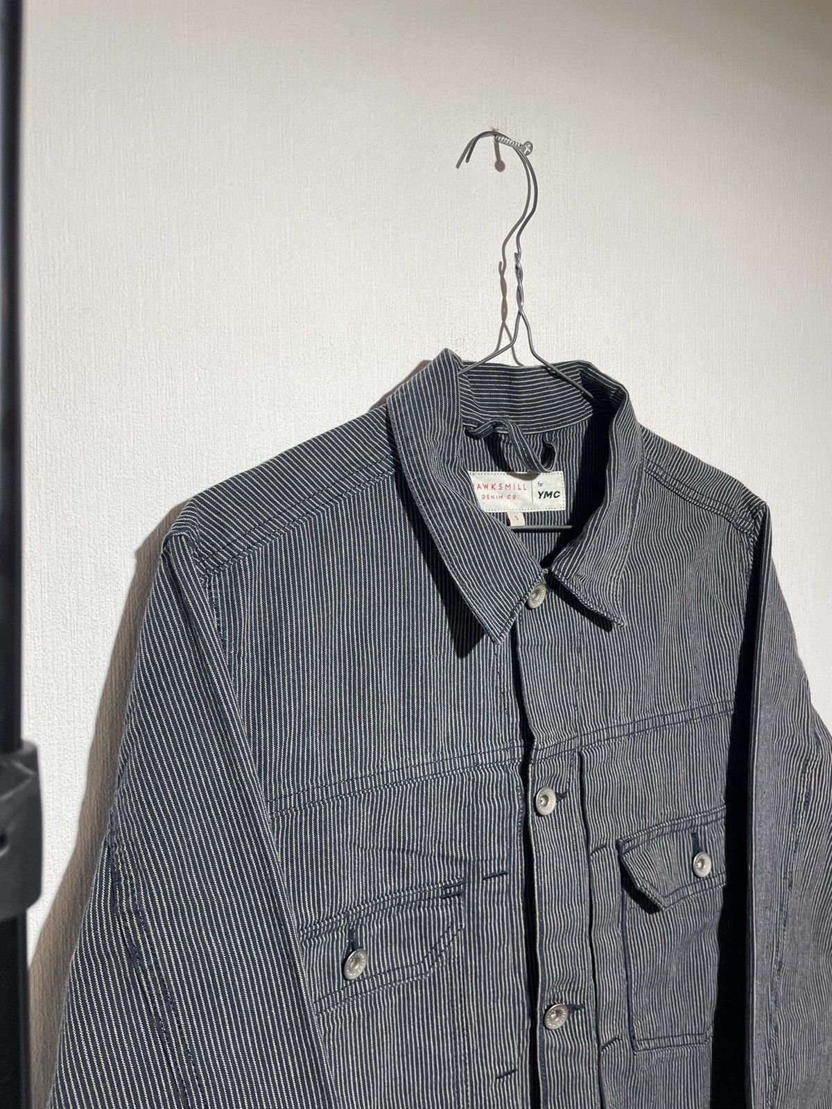 Hawksmill & YMC MK2 Japanese Selvedge Stripe Jacket Denim