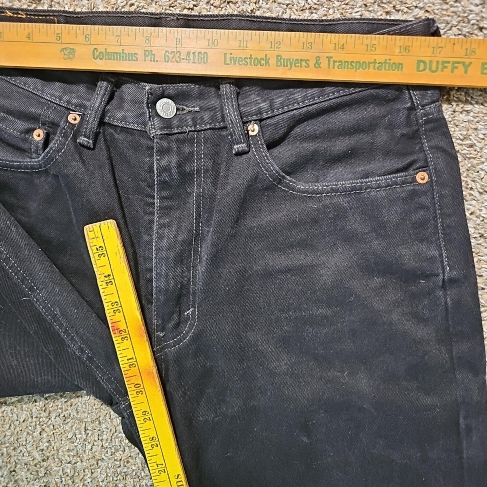 Levi's Levis 550 34x30 Black Jeans Size US 34 / EU 50 - 6 Thumbnail