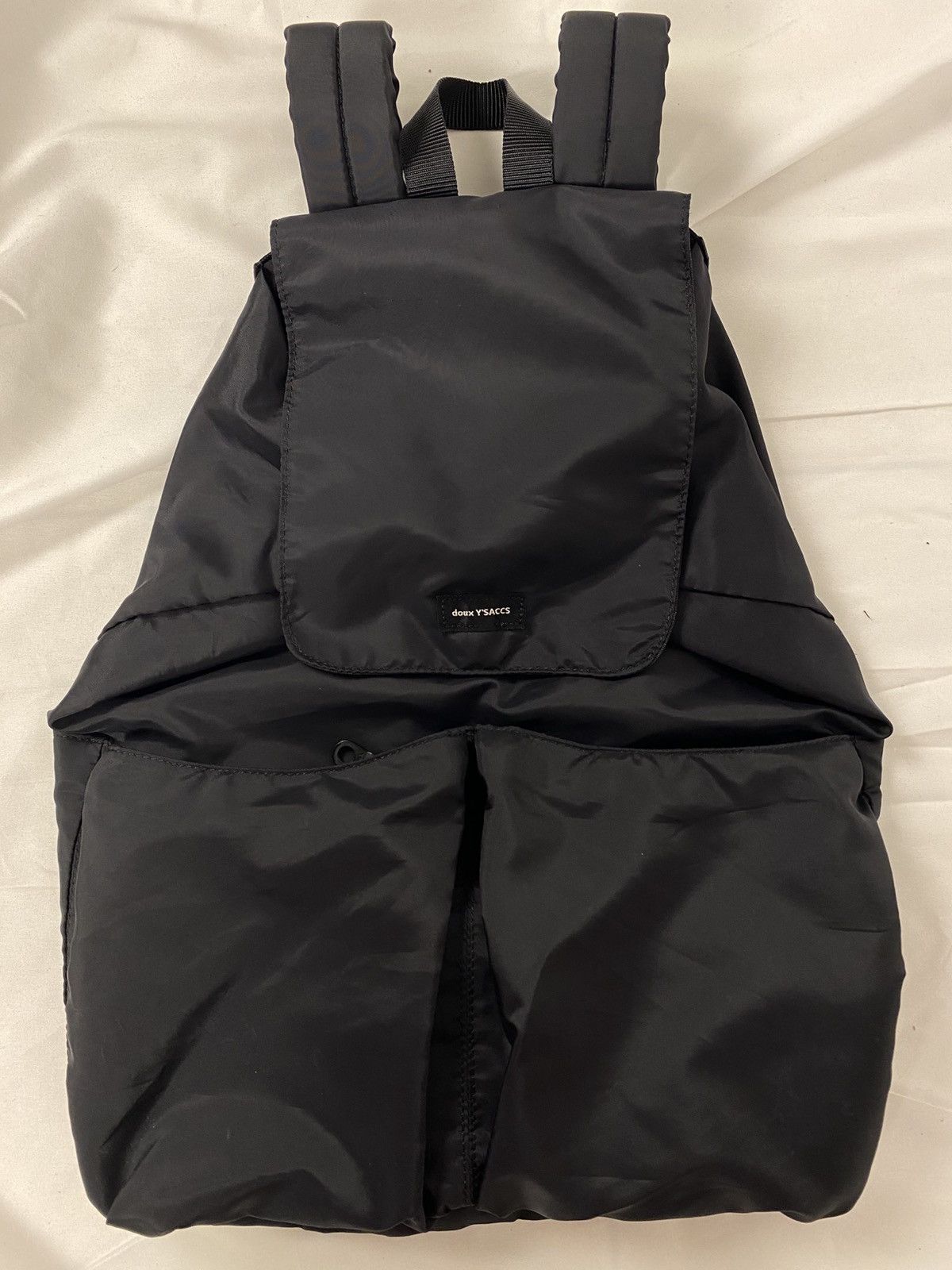 Yohji Yamamoto 2000 Yohji Yamamoto Y’saccs Bagpack Black Nylon Size ONE SIZE - 4 Thumbnail