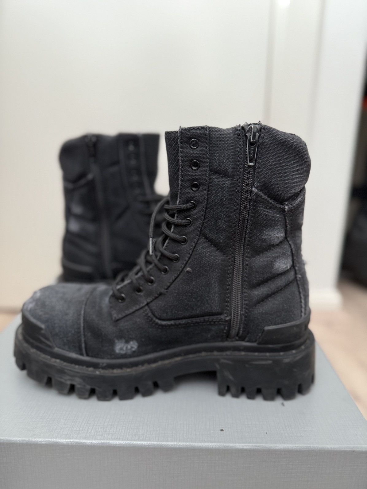 Balenciaga Balenciaga Distressed Strike Boots Size US 6.5 / EU 39-40 - 6 Thumbnail