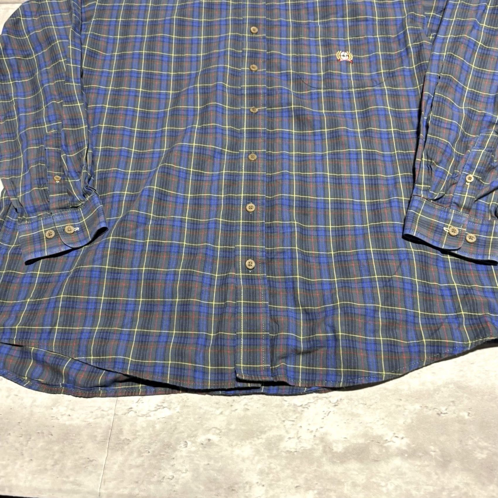 Vintage Cinch Button-Down Shirt Mens Large Blue Green Plaid Long Sleeve Western Cowboy Size US L / EU 52-54 / 3 - 5 Thumbnail
