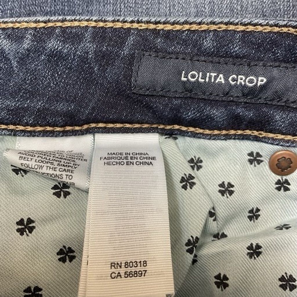 Lucky Brand Lucky Brand Lolita Dark Wash Stretch Crop Jeans Women 10/30 Size 32" / US 10 / IT 46 - 5 Thumbnail