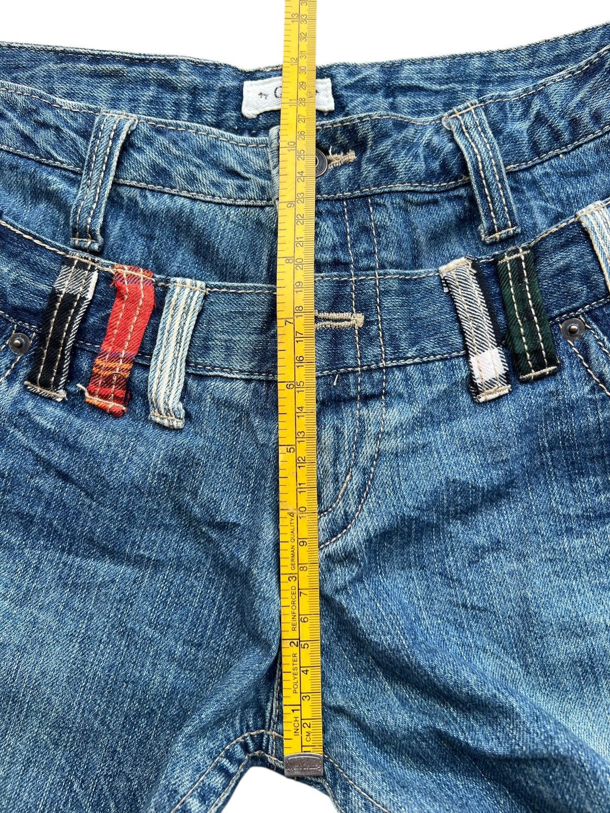 Japanese Brand QT Faded Double Waist Straight Denim Jeans 33x31 Size US 33 - 11 Thumbnail