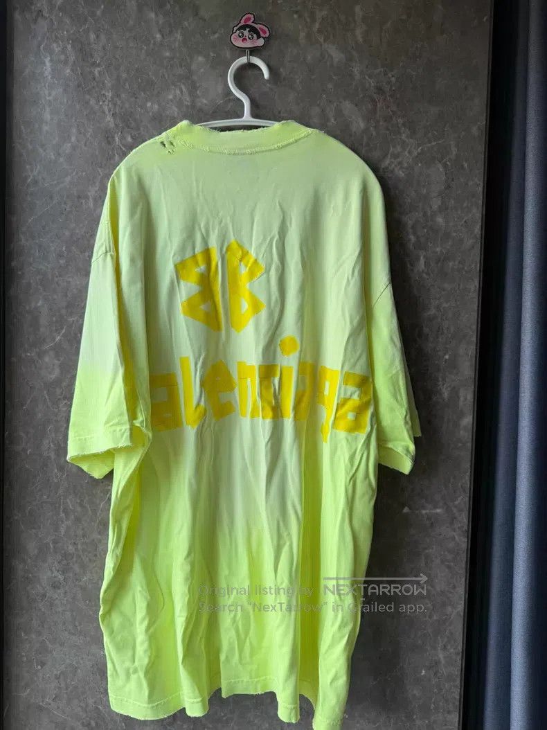 Balenciaga Balenciaga Yellow Tape Short Sleeve M Size US M / EU 48-50 / 2 - 2 Thumbnail