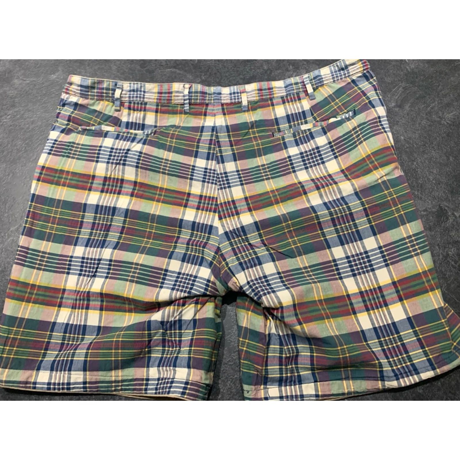 Polo Ralph Lauren VINTAGE Polo Ralph Lauren Reversible Shorts Men 46 Big & Tall Chino Outdoor Plaid Khaki Size US XXL / EU 58 / 5 - 6 Thumbnail