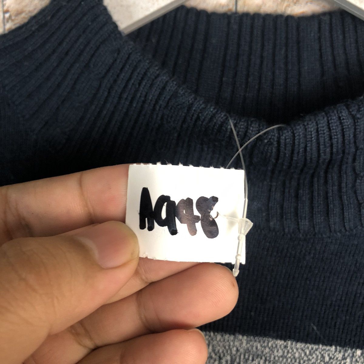 Homespun Knitwear × Japanese Brand Eagle star vintage art Black Blue Knitwear sweatshirt #A948 Size US M / EU 48-50 / 2 - 10 Thumbnail