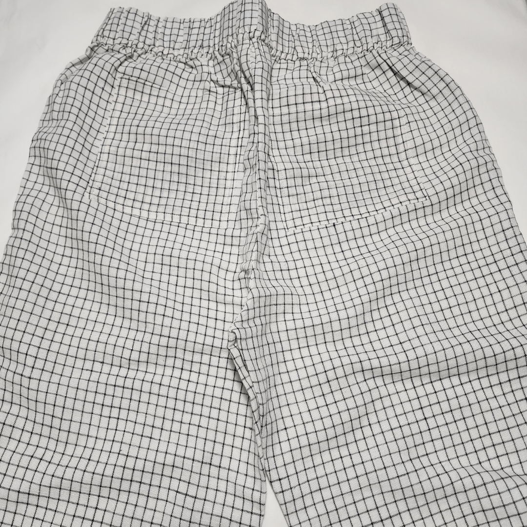 Other Laude The Label White Checkered Cotton Linen Blend Lenora P Size 30" / US 8 / IT 44 - 3 Thumbnail