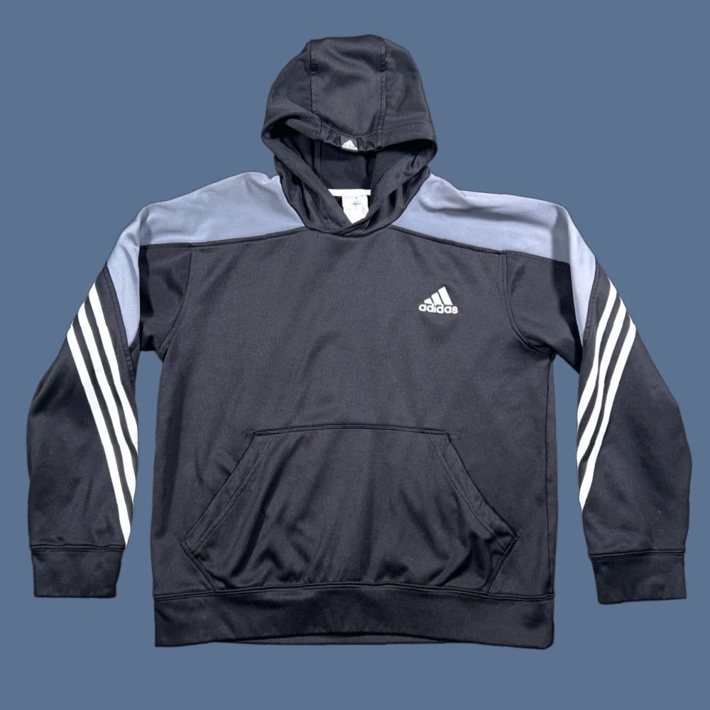 Adidas Adidas Basketball Climawarm Hoodie Mens M Black Pockets Logo Pullover Sweatshirt Shirt Size US M / EU 48-50 / 2 - 1 Thumbnail