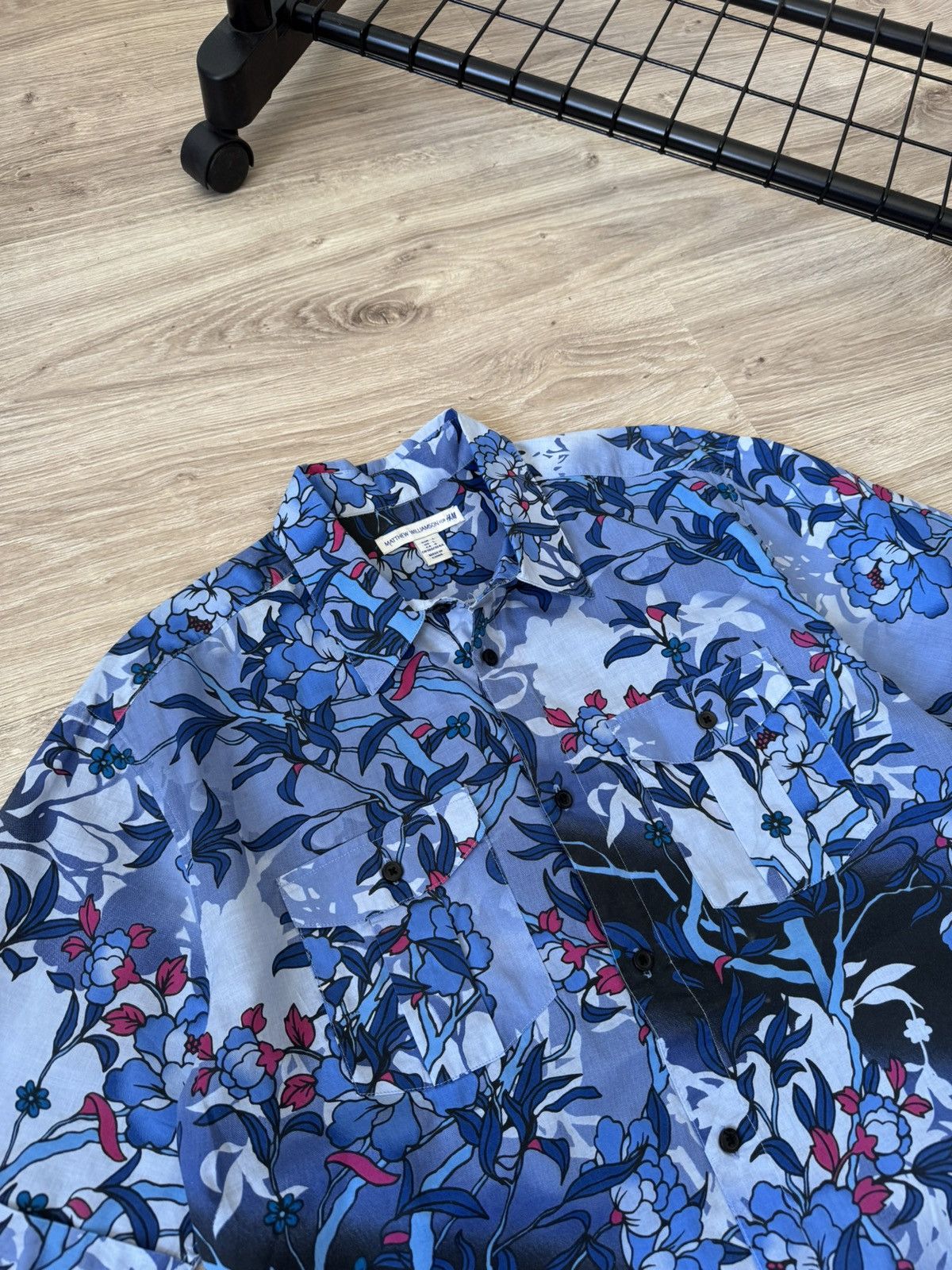 Designer H&M x Matthew Williamson Hawaiian Floral Print Shirt Size US L / EU 52-54 / 3 - 4 Thumbnail