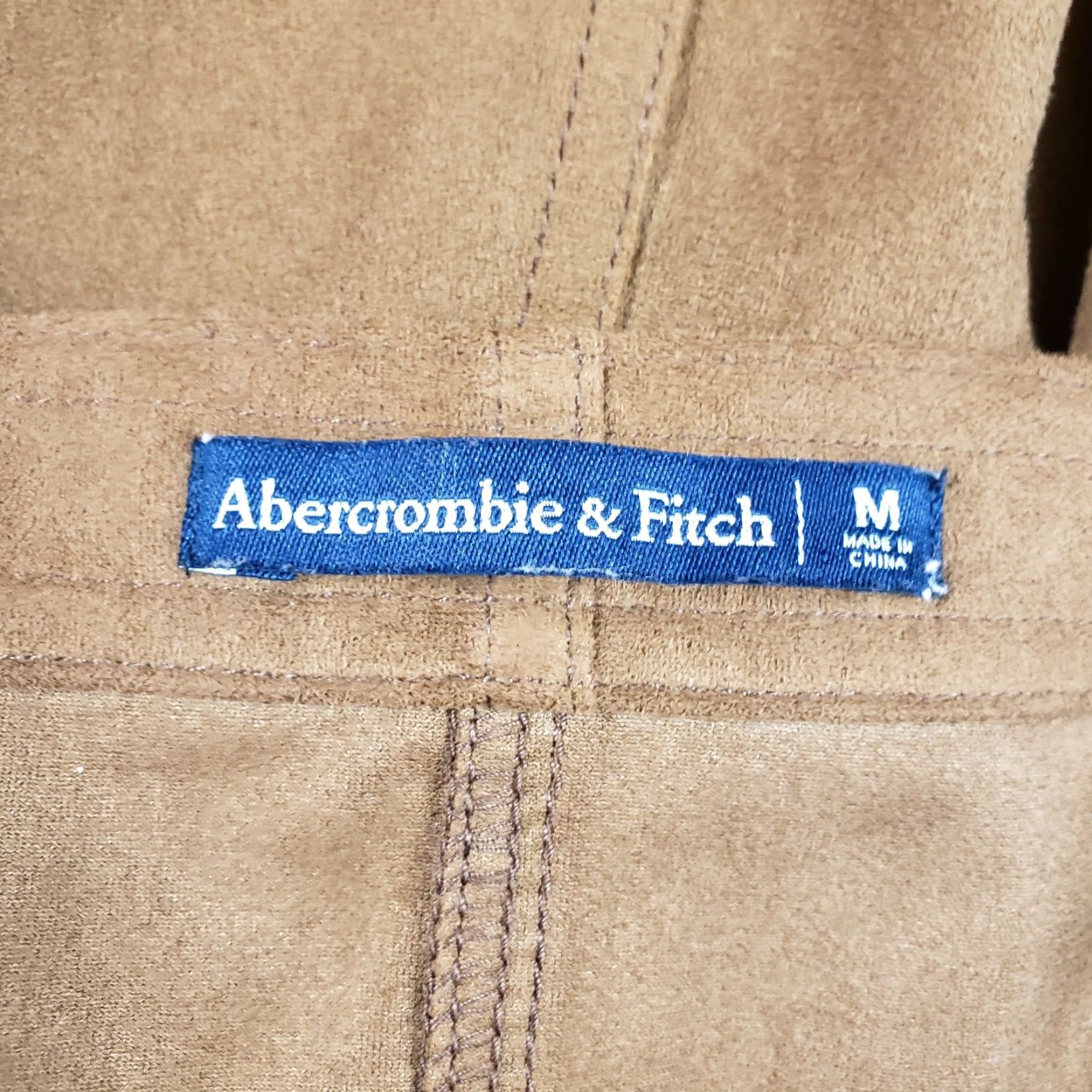 Abercrombie & Fitch Abercrombie & Fitch Womens Mini Dress Sz M Brown Sleeveless Faux Suede Square Neck Casual Vintage: No (adjust to rules) Size M / US 6-8 / IT 42-44 - 6 Thumbnail