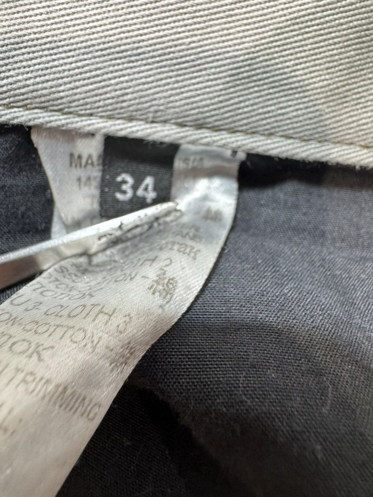 Givenchy 🗜️ GIVENCHY RARE DENIM BLACK STRECH COTTON W/ Chrome Zipper Size US 34 / EU 50 - 5 Thumbnail