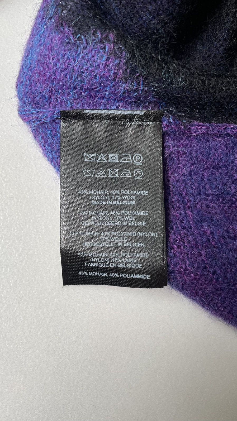Dries Van Noten Sample Abstract Camo Mohair Sweater Size US L / EU 52-54 / 3 - 11 Thumbnail