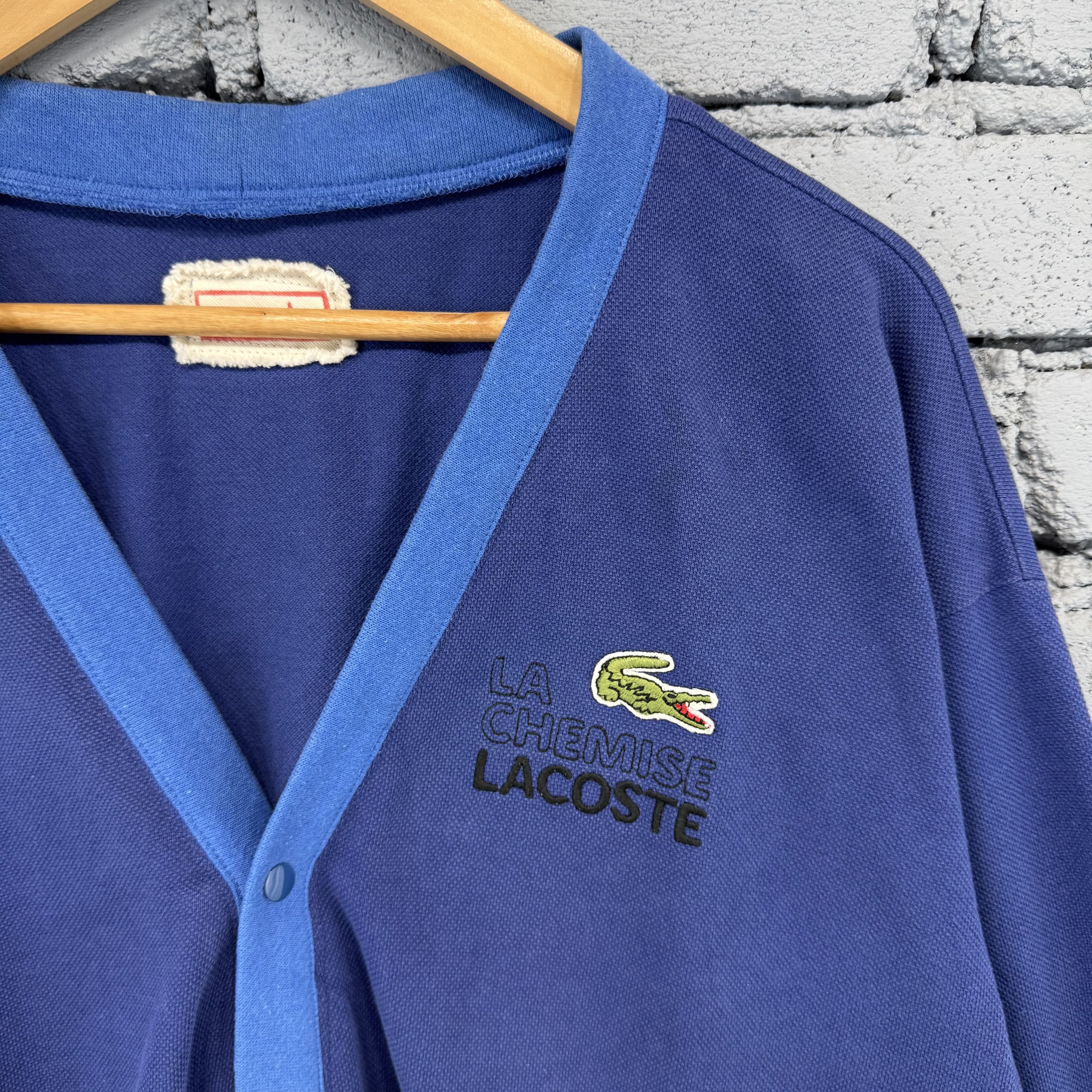Lacoste Rare Vintage Lacoste SAMPLE Cardigan Streetwear Size US L / EU 52-54 / 3 - 4 Thumbnail