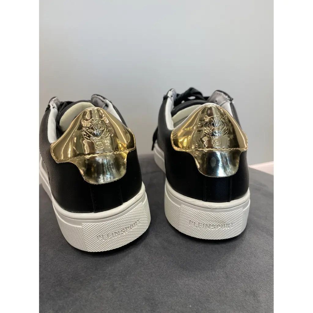 Other Plein Sport Black Leather Sneakers Gold Heel – EU 38 / US 7 Size US 7 / EU 40 - 4 Thumbnail
