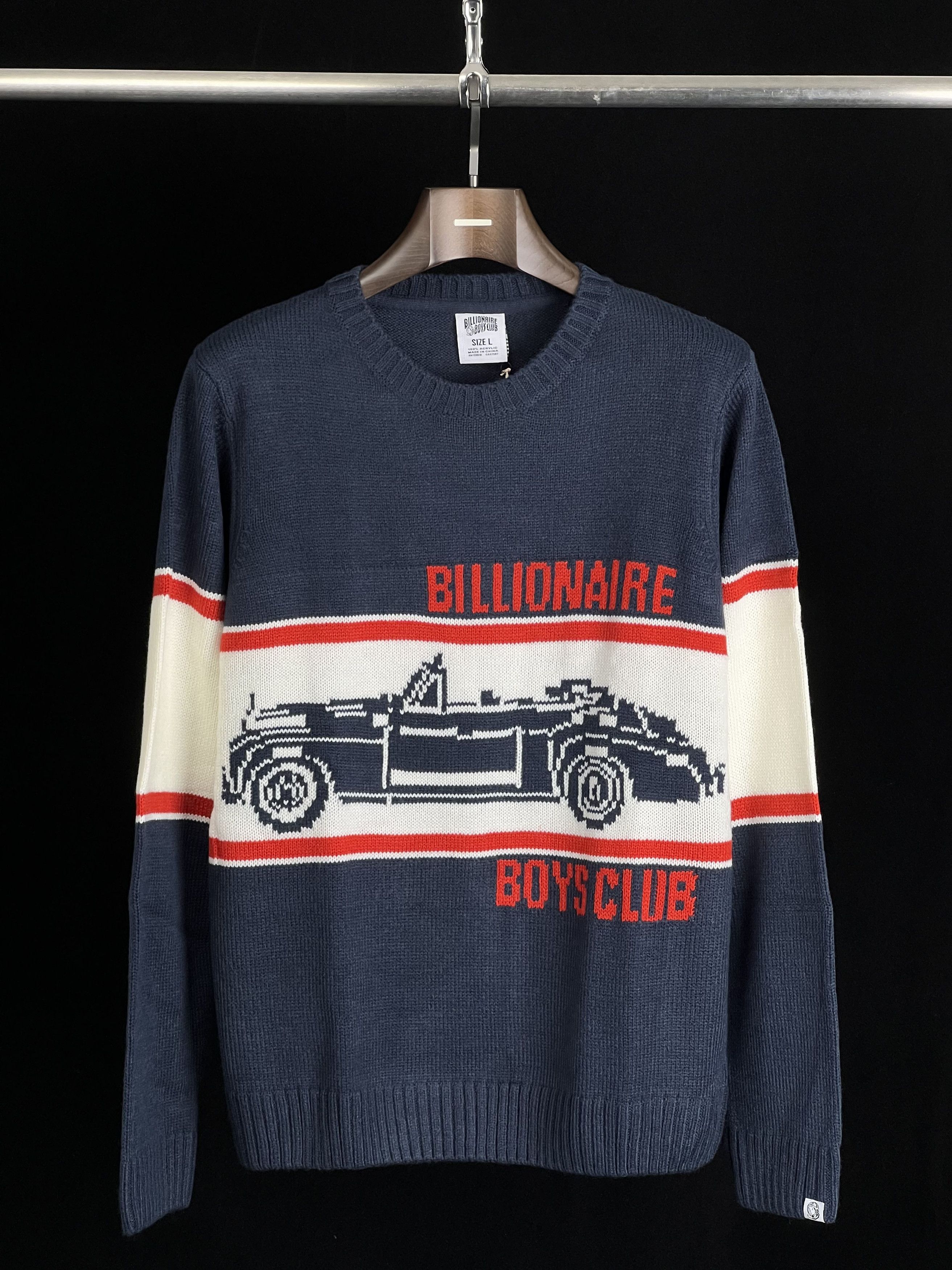 Brand New Vintage Car Sweater Navy Size L