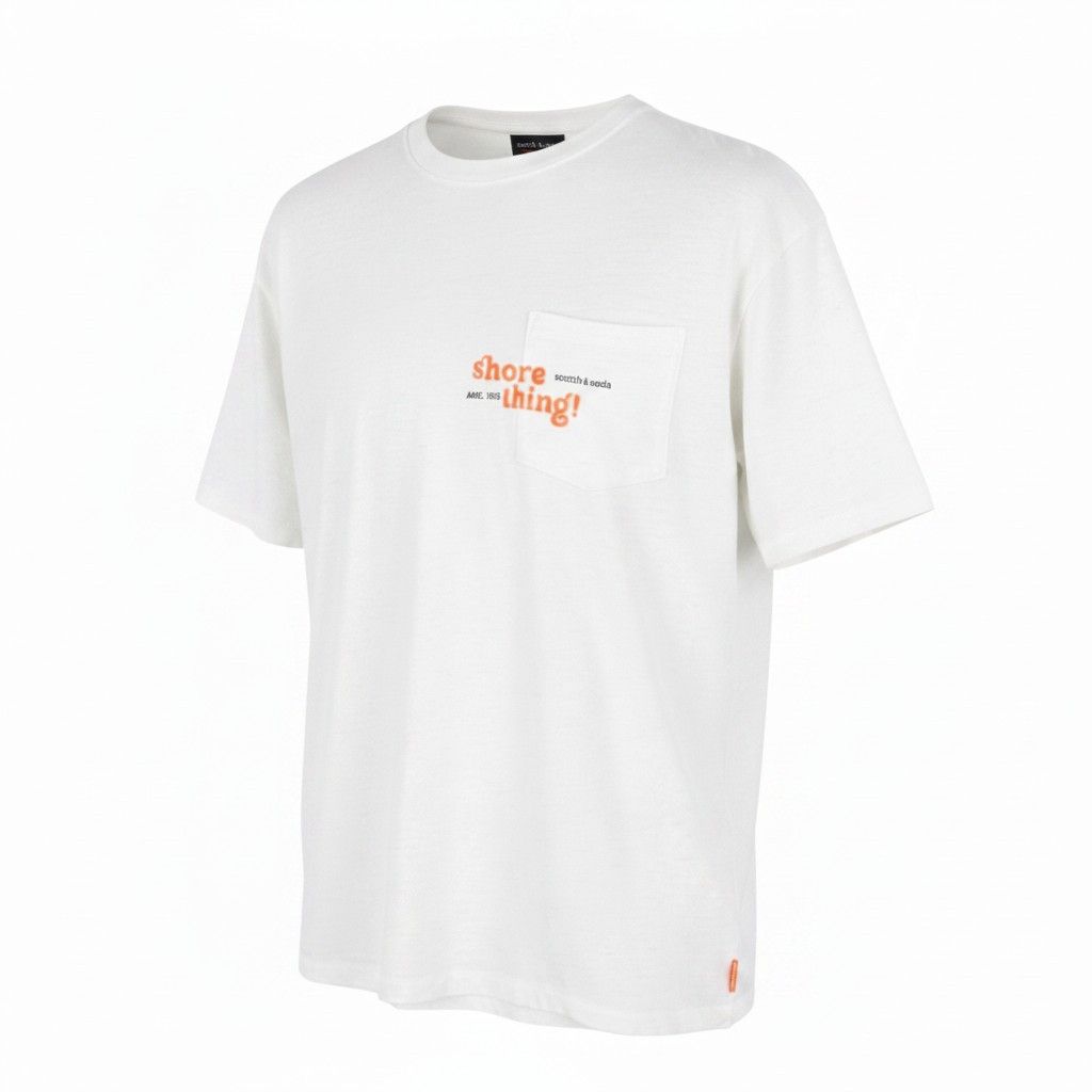 Scotch & Soda M White Linen Blend Crew Neck Tricot Short Sleeve 91043 Size US M / EU 48-50 / 2 - 1 Thumbnail
