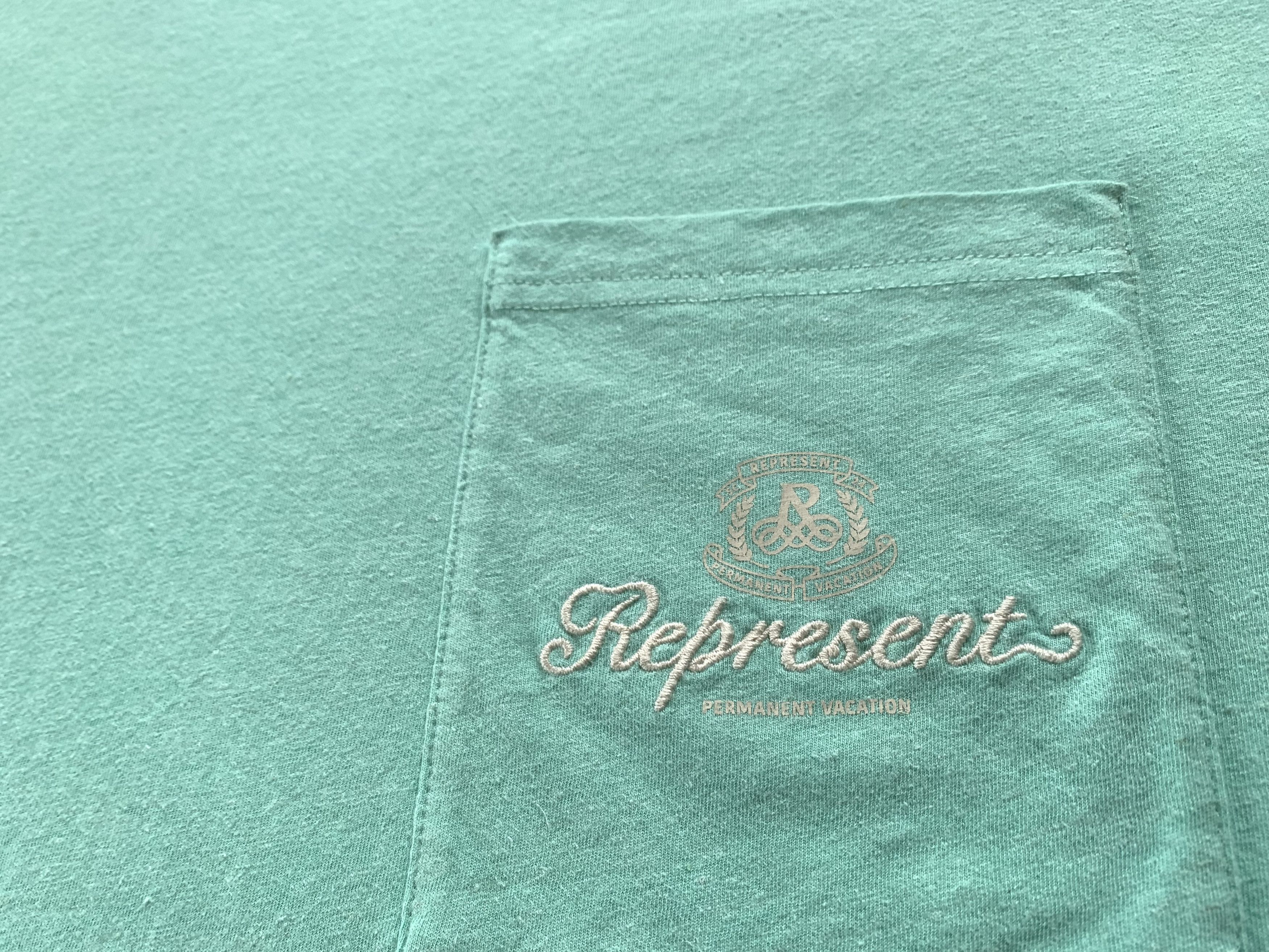 Represent Permanent Vacation Mint Pocket T-Shirt