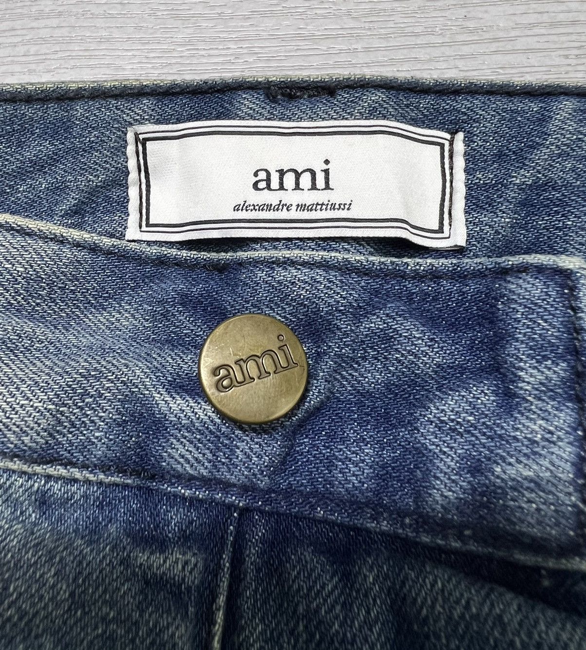 AMI AMI Paris - Sky Blue Destroyed Denim Jeans Size US 32 / EU 48 - 5 Thumbnail