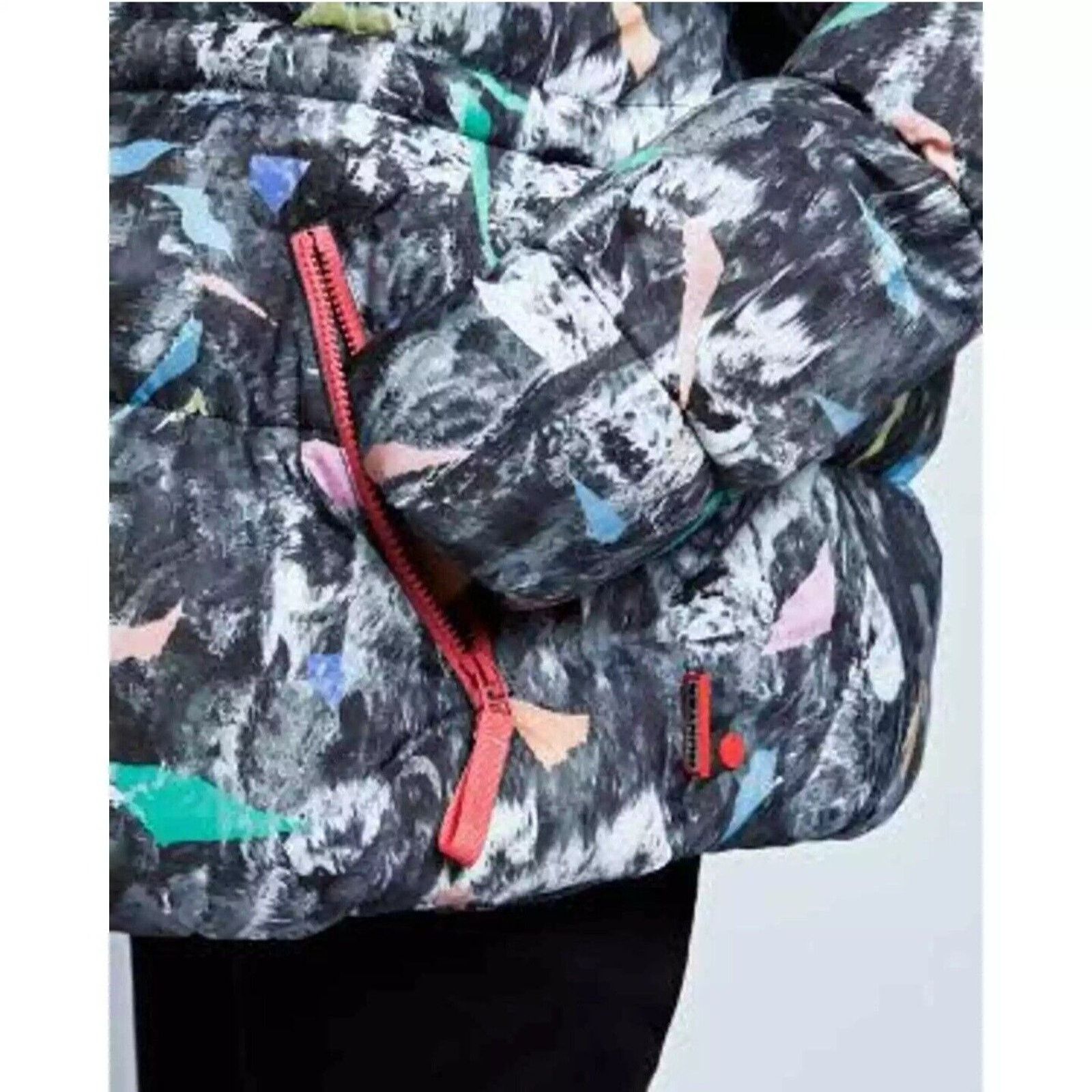 Hunter HUNTER Original A-Line Puffer Jacket Storm Camo Print Multi Size XS / US 0-2 / IT 36-38 - 4 Thumbnail
