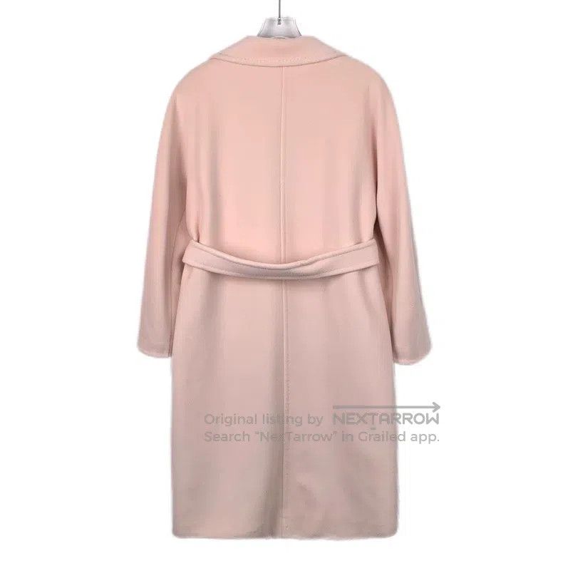 Max Mara Max Mara Pink Wool Lapel Double Breasted Coat Size XS / US 0-2 / IT 36-38 - 2 Thumbnail