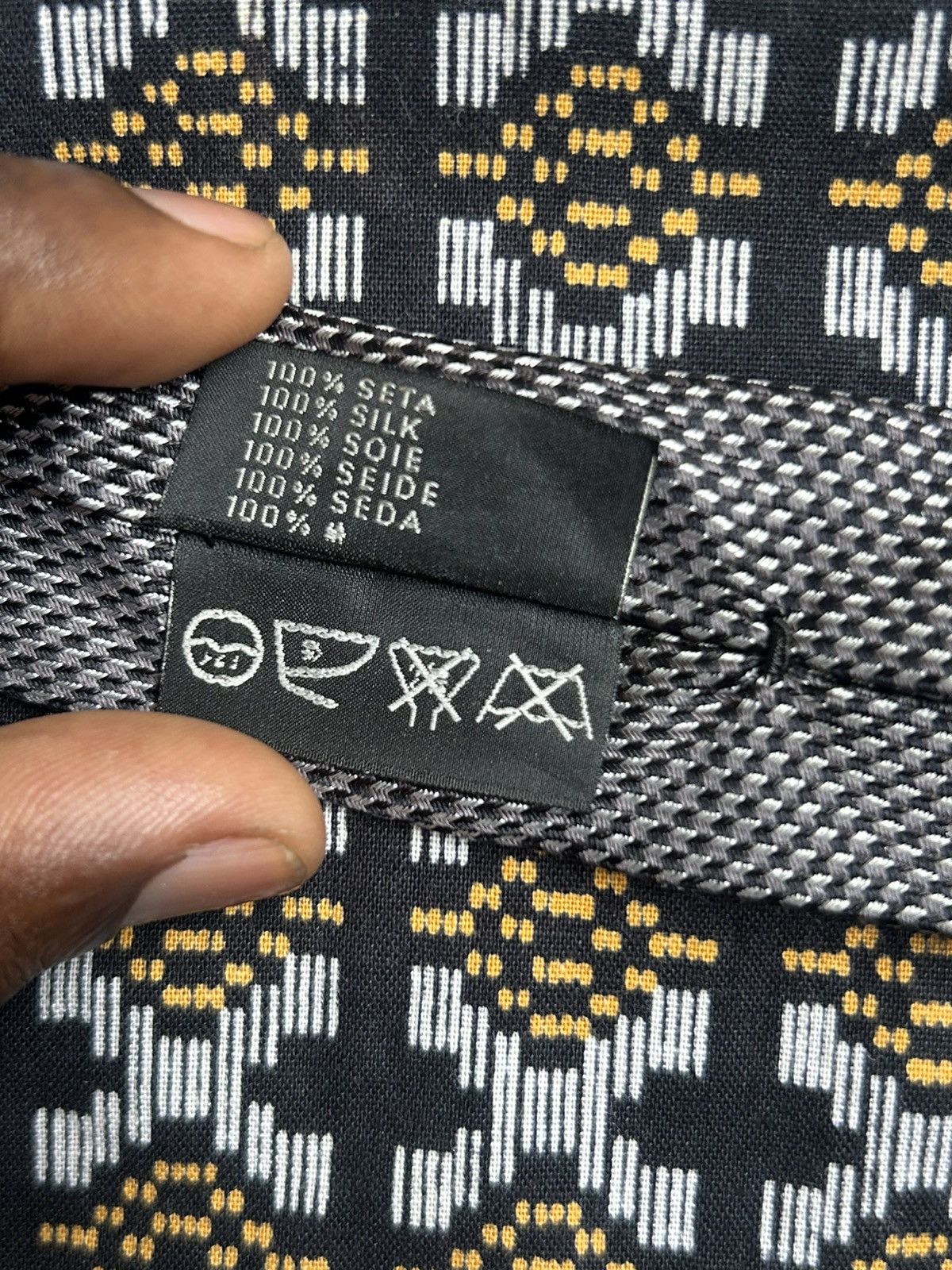 Prada Black Prada Tie Size ONE SIZE - 7 Thumbnail