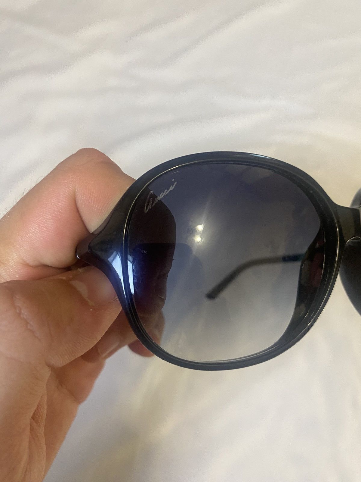 Gucci Gucci GG 3210/K/S Rouund Gradient Sunglasses Bamboo Elements Size ONE SIZE - 3 Thumbnail