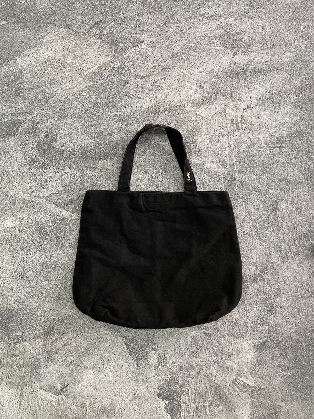 Yves Saint Laurent Yves saint lauren novelty totebag black gold embroidery logo Size ONE SIZE - 3 Thumbnail