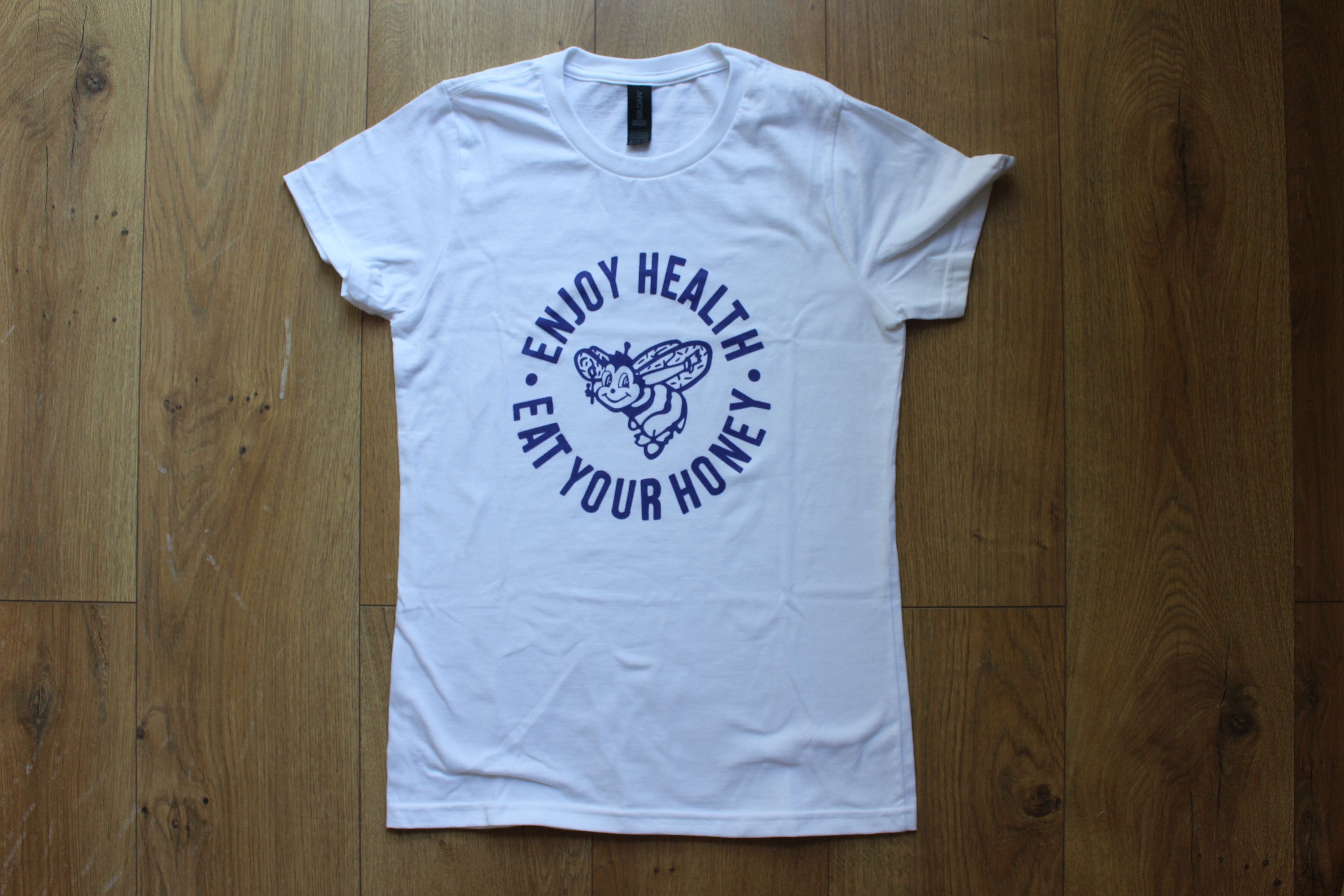 Vintage FREE SHIPPING!! - 'Eat Your Honey' T-shirt Size S / US 4 / IT 40 - 2 Thumbnail