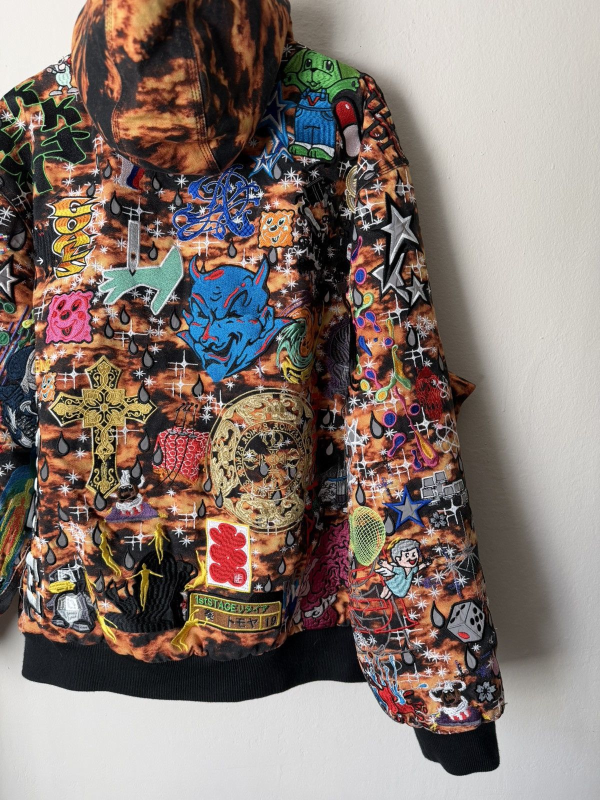Supreme Supreme SS25 AOI Embroidered Hooded Work Jacket Flames Sz XL Size US XL / EU 56 / 4 - 8 Thumbnail