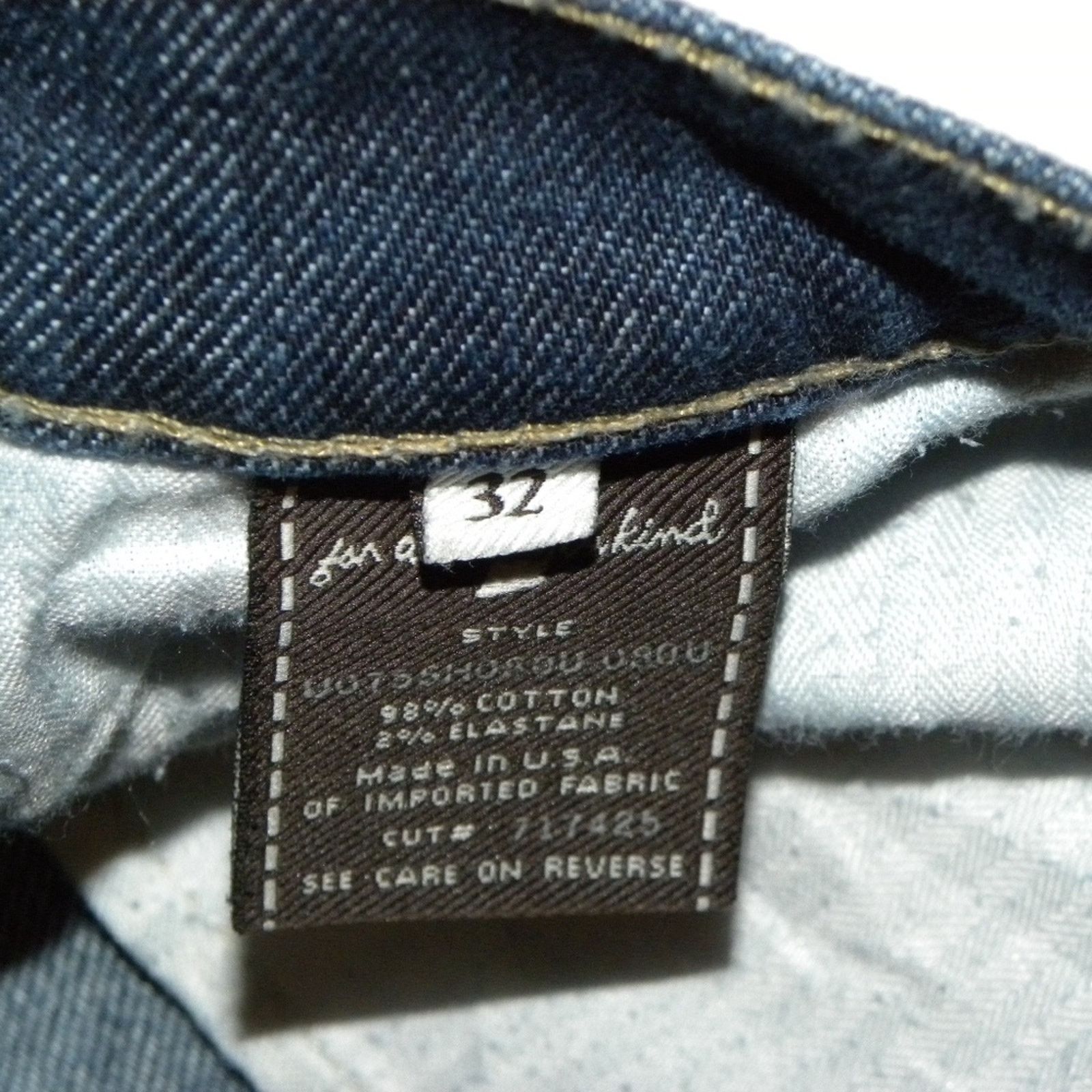 7 For All Mankind 7 FAM Flip Flop Bootcut Jeans Dark Wash size 32 Size 32" / US 10 / IT 46 - 3 Thumbnail