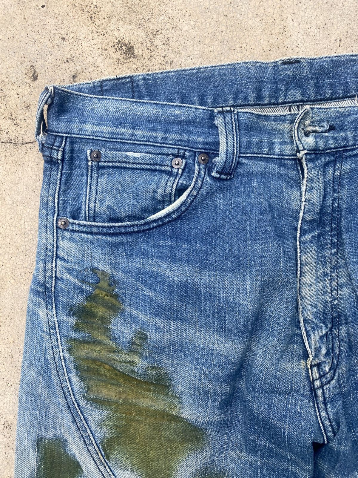 Designer × Levi's Levis Collabration With Flu Blue Gammy Jeans Size US 33 - 4 Thumbnail