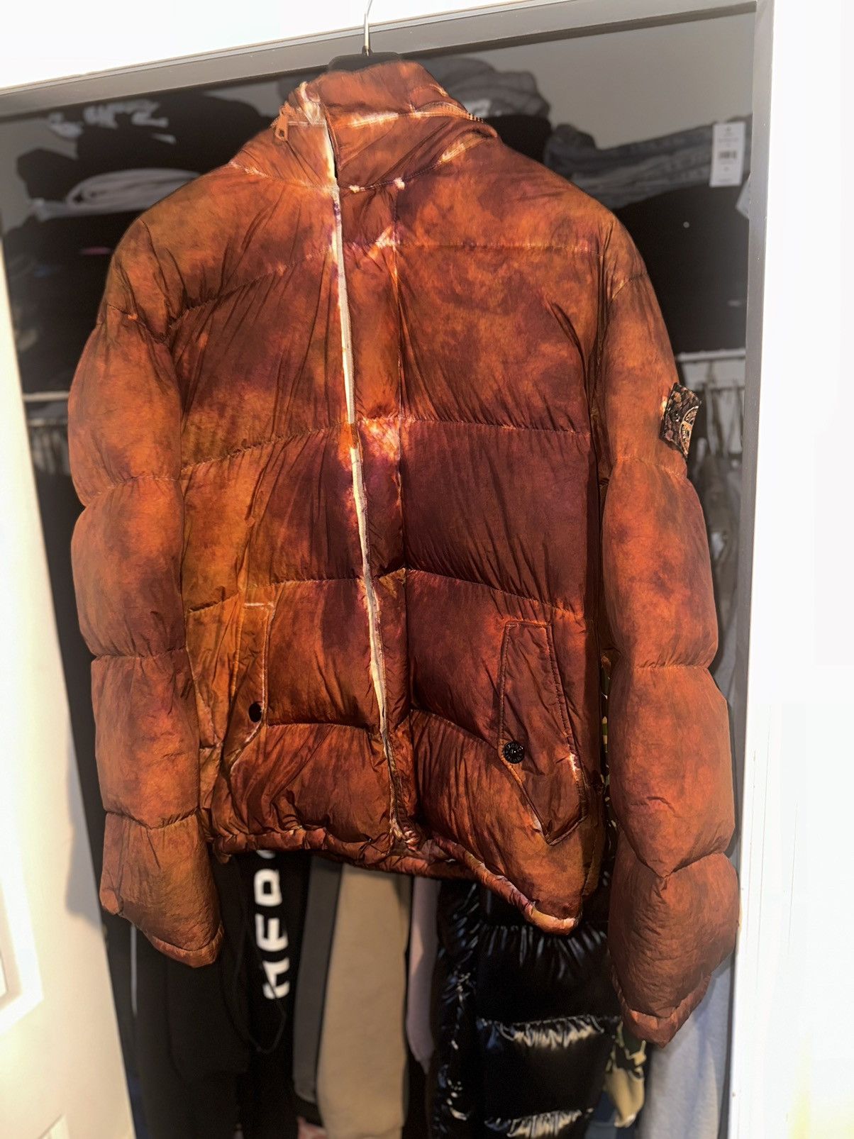 Stone Island × Supreme Supreme Stone Island Orange Camo Jacket Size US XL / EU 56 / 4 - 4 Thumbnail