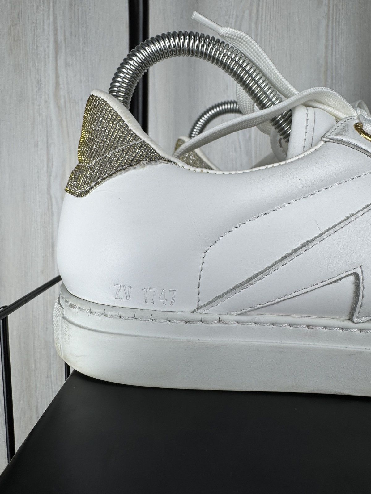 Zadig & Voltaire Zadig & Voltaire ZV 1747 Flash White leather low sneakers 38 Size US 8 / IT 38 - 4 Thumbnail