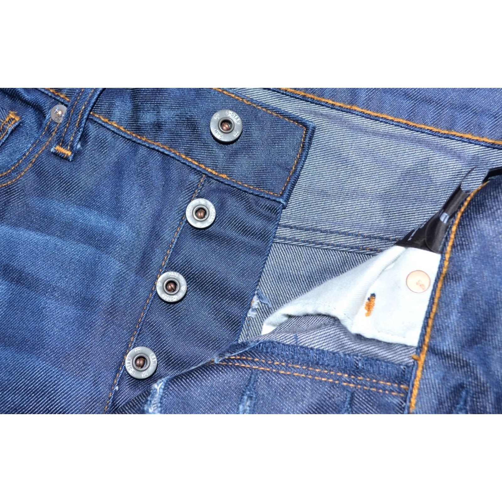 G-Star G-Star Jeans Men Blue Regular Straight 30x32 Denim 3301 Brand 30 Inseam 32in W30 L32 Color Blue Tightening? Size US 30 / EU 46 - 5 Thumbnail