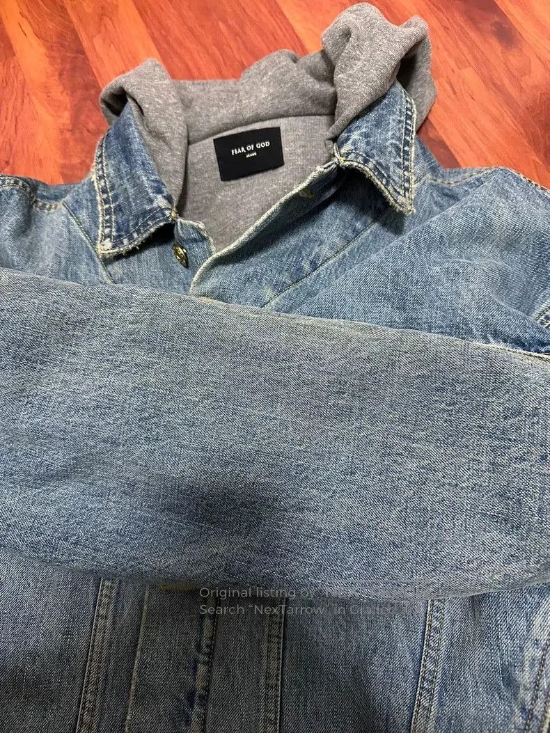 Fear of God Fear of God 5th Denim Hooded Jacket. Size US M / EU 48-50 / 2 - 4 Thumbnail