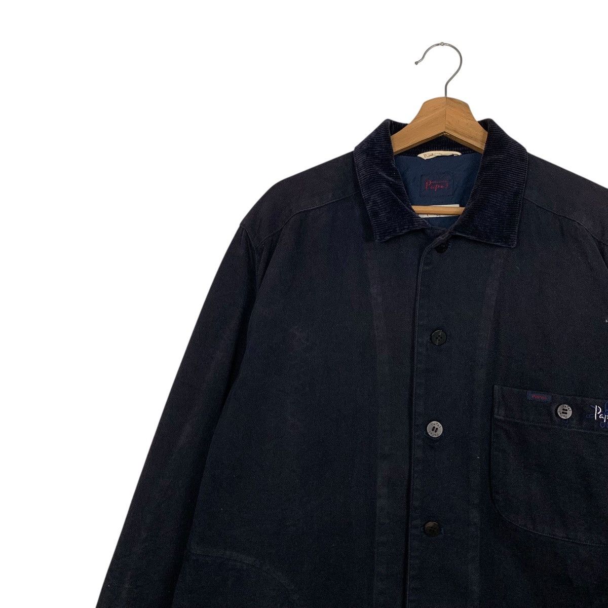 Japanese Brand PAPAS Button Casual Blue Jacket#2933-C133 Size US L / EU 52-54 / 3 - 6 Thumbnail