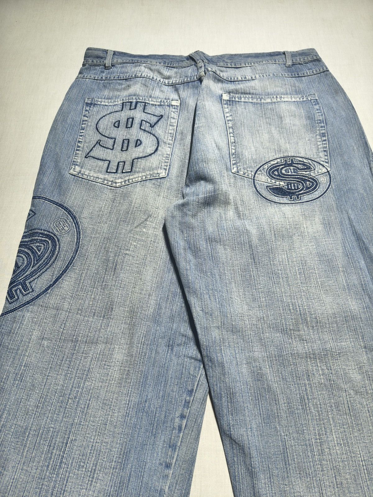 Southpole Dollar sign aop Y2K hip hop jeans💰💲(037) Size US 40 / EU 56 - 5 Thumbnail