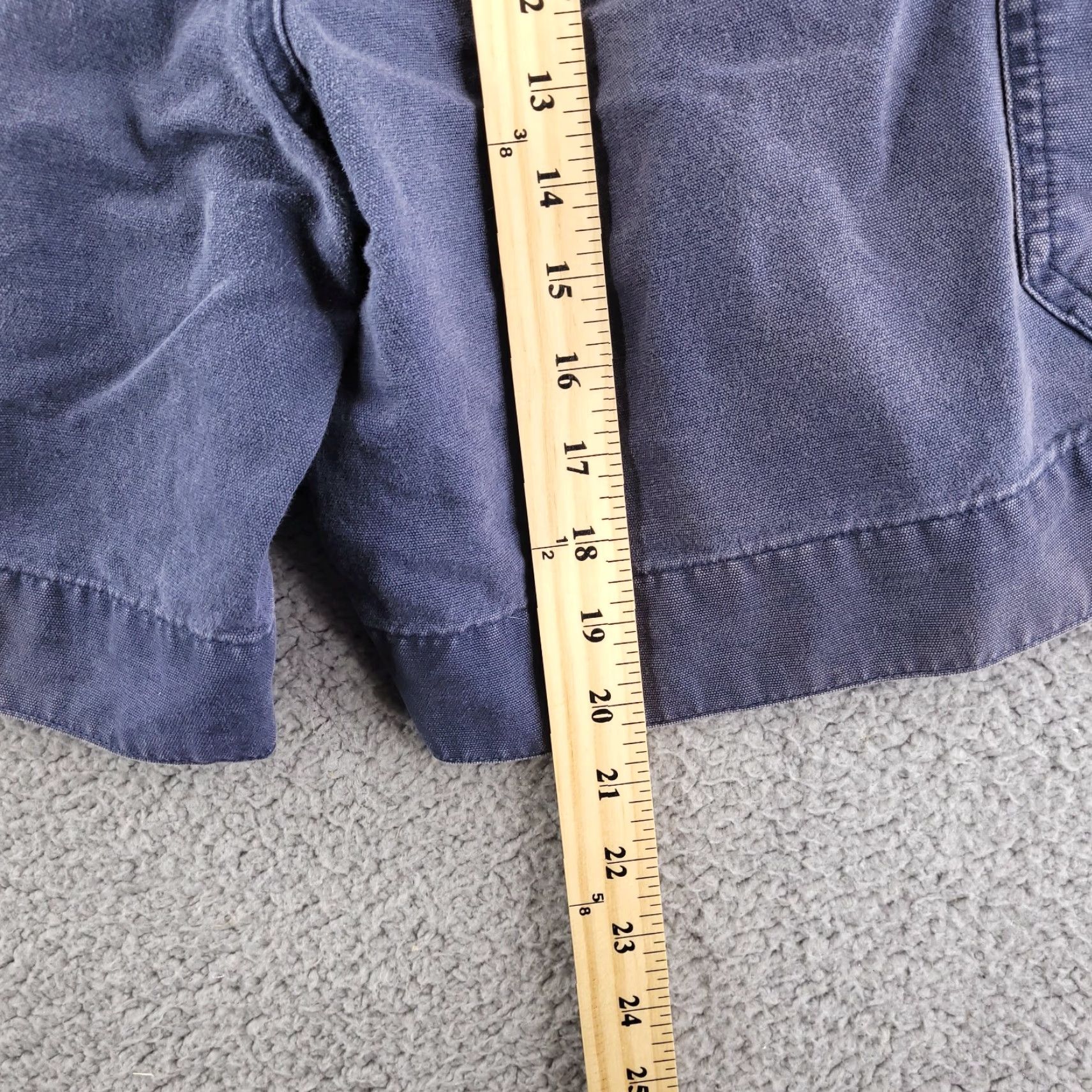 Vintage Columbia Walk Shorts Mens 36 Blue Distressed Canvas Cotton Hiking Outdoor Chino Flat Front Solid 36 Mens Blue Outdoor 90s (adjusted) Size US 36 / EU 52 - 6 Thumbnail