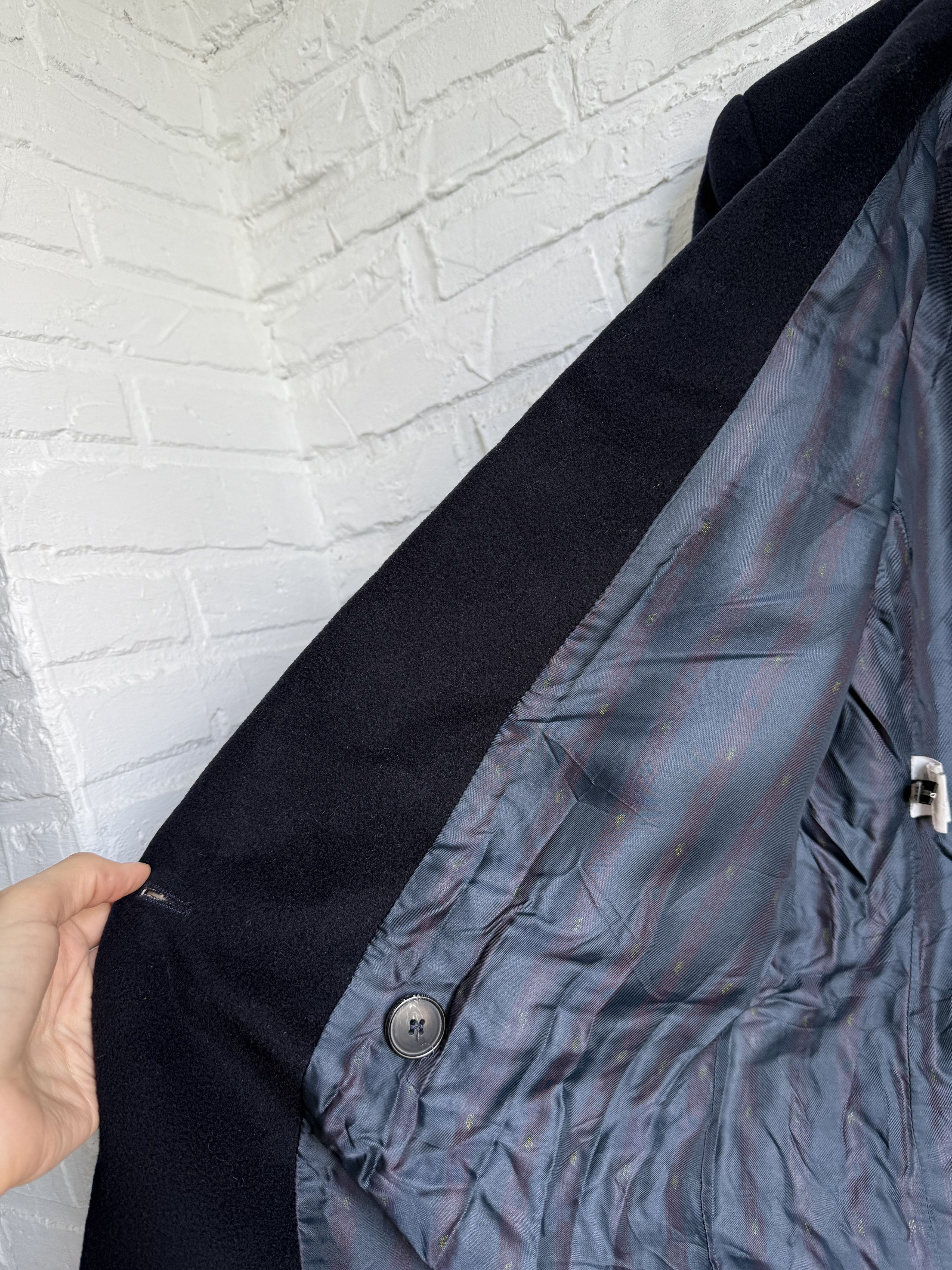 Emporio Armani Vintage 90s Emporio Armani Wool Cashmere Long Coat Oversized Size US S / EU 44-46 / 1 - 7 Thumbnail