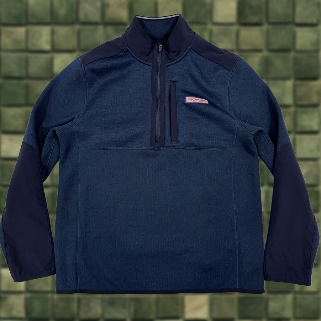 Vineyard Vines Vineyard Vines Sweater 1/4 Zip Mountain Fleece Men’s M Navy Blue Pullover Size US M / EU 48-50 / 2 - 1 Thumbnail
