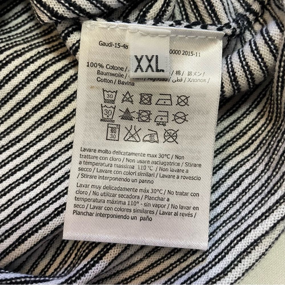 Other NWT New $119 GAUDI Cotton Black White Stripes Sweater Size Size US XL / EU 56 / 4 - 9 Thumbnail