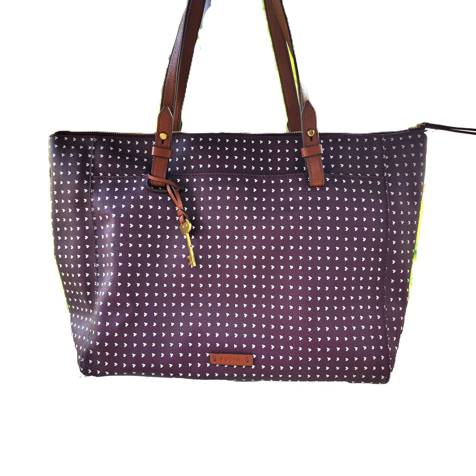 Fossil Fossil Rachel Hearts Vegan Leather Tote & BiFold Wallets Set Size ONE SIZE - 2 Thumbnail