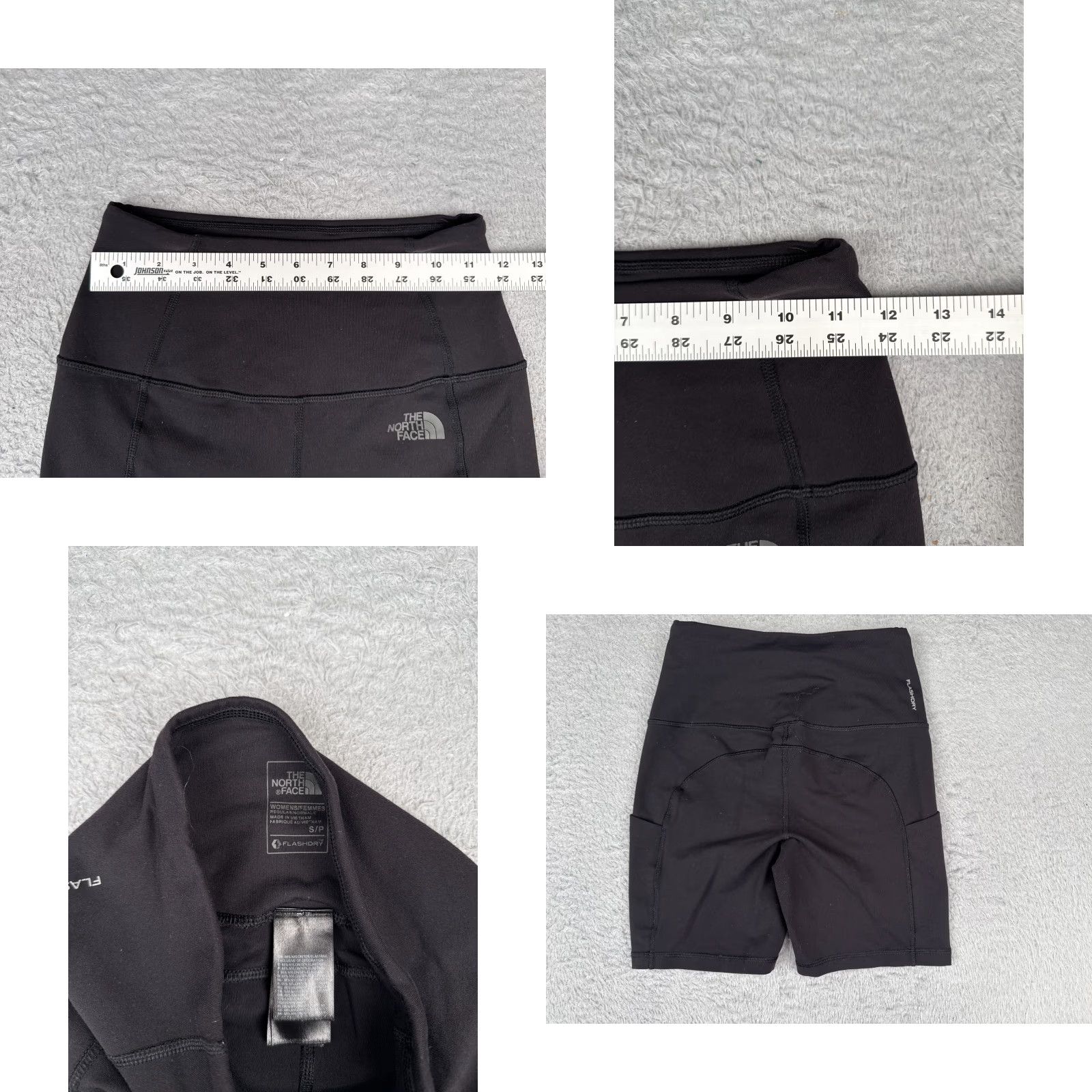 The North Face The North Face Womens Shorts Small Black Nylon Blend Flashdry Activewear Gym Pockets Size 28" / US 6 / IT 42 - 8 Thumbnail