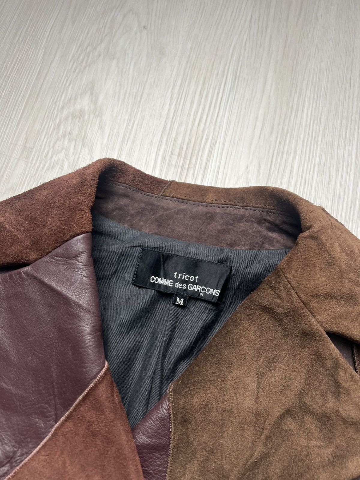 Tricot Comme des Garcons Fall 2002 Tricot Comme Des Garcons Patchwork Leather Jacket Size M / US 6-8 / IT 42-44 - 6 Thumbnail