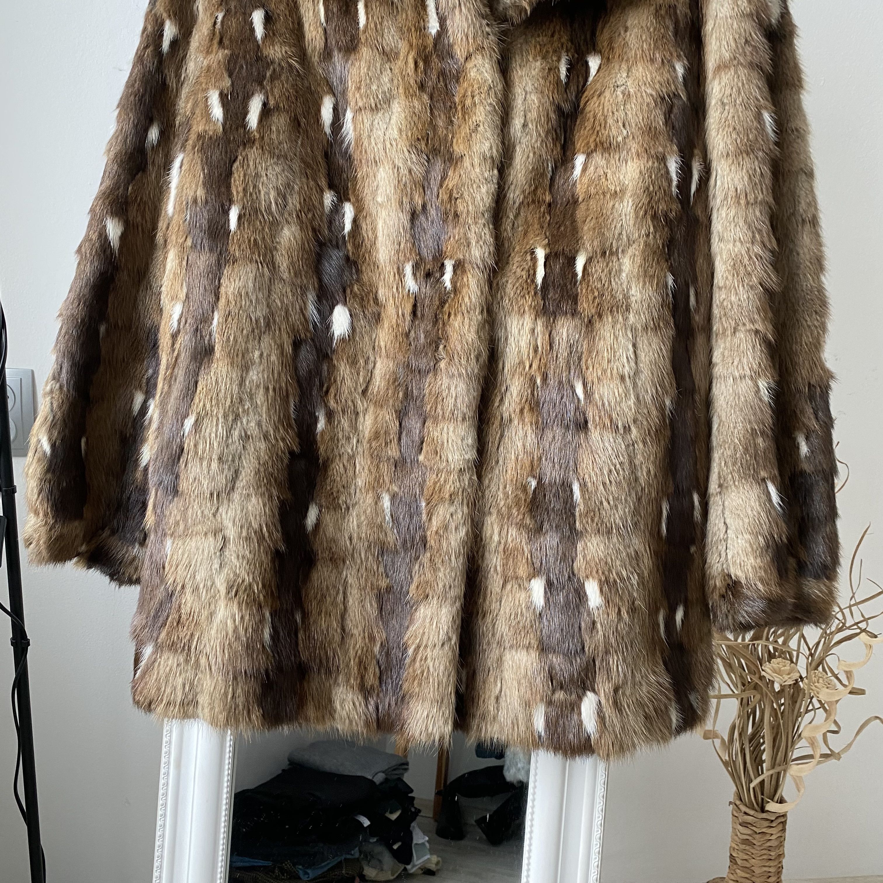 Genuine Leather Vintage 80-90s Oldmoney Real fur coat jacket Luxury Size M / US 6-8 / IT 42-44 - 3 Thumbnail