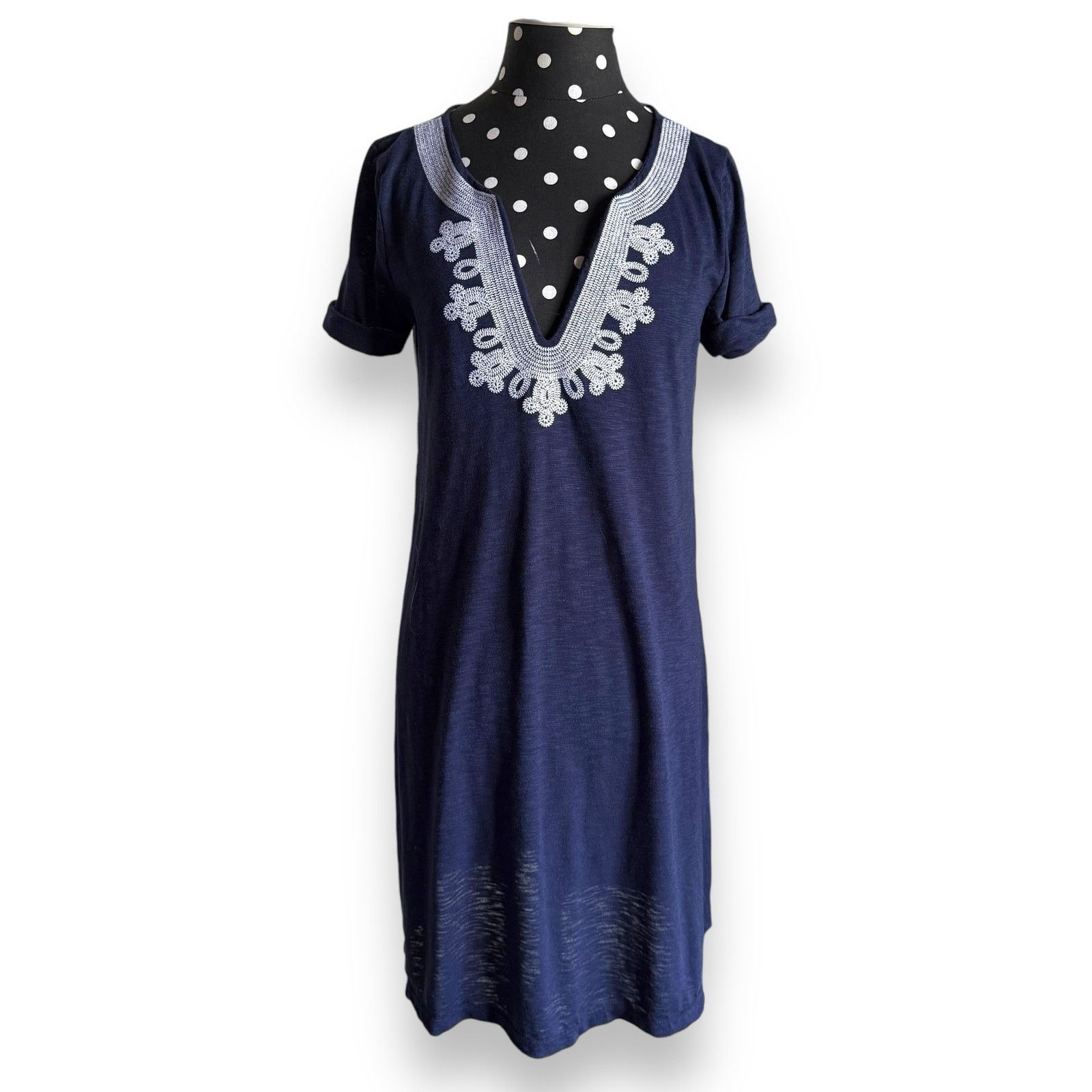 Lilly Pulitzer Womens Dress S Maisy Navy Blue White Nautical