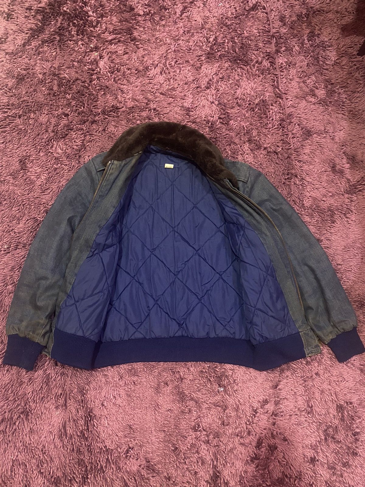 Edwin × Vintage Vintage Edwin Denim Quilted Winter Jacket Size US M / EU 48-50 / 2 - 13 Thumbnail