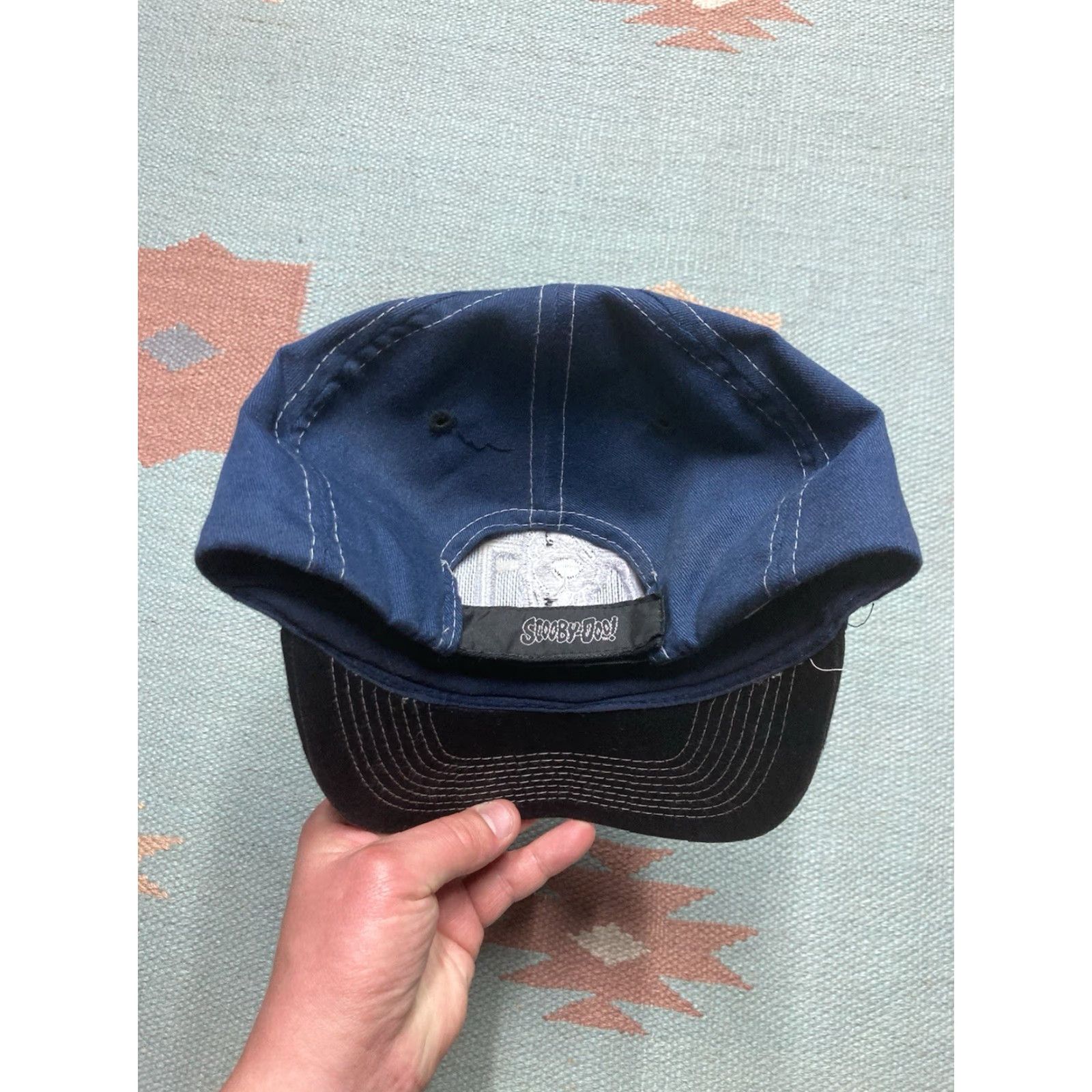 Vintage VINTAGE Scooby Doo Strapback Hat Cap Cartoon Holographic Blue Adjustable Men Size ONE SIZE - 4 Thumbnail