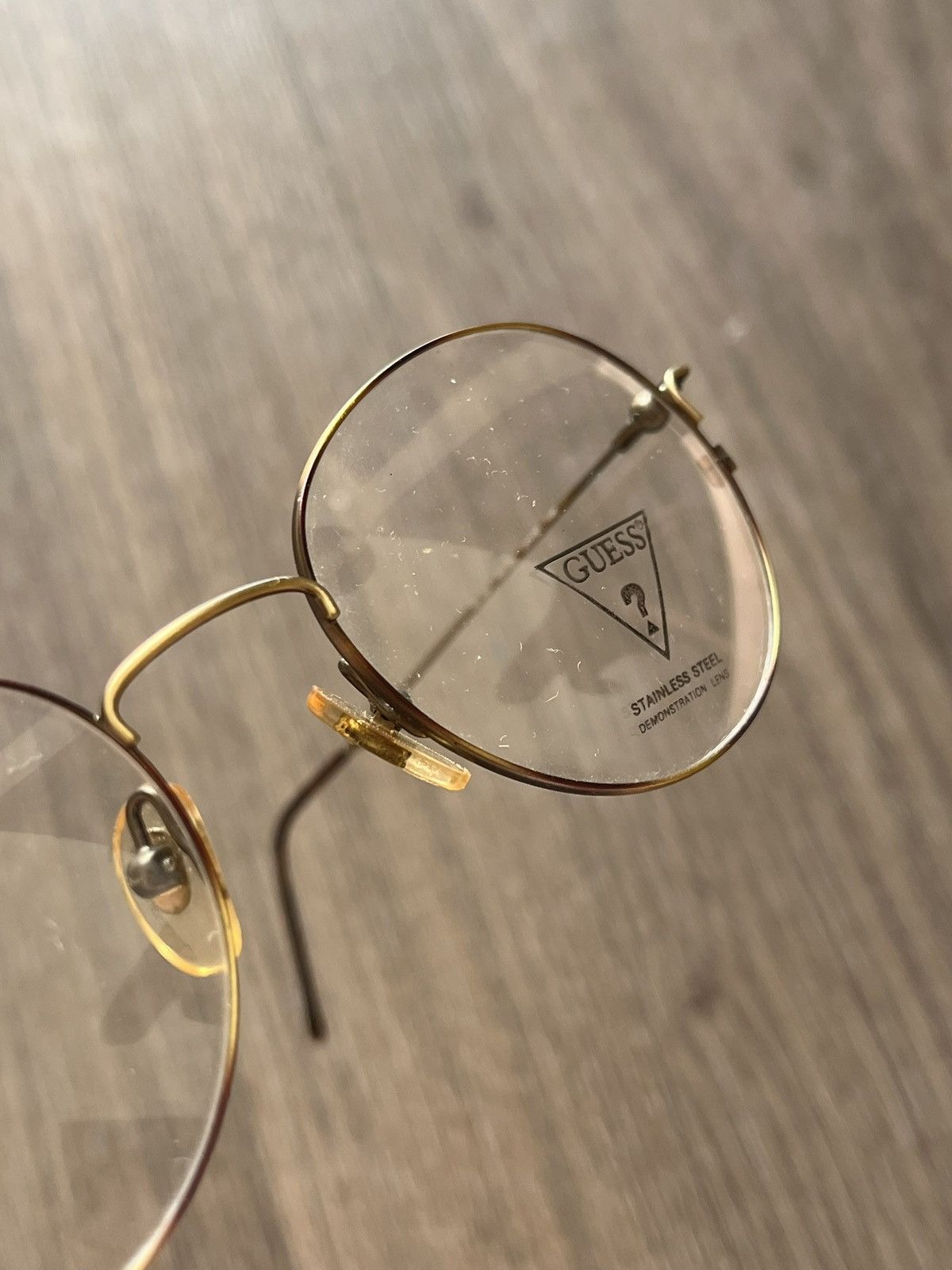 Guess Guess Stainless Demo Lens Metal 49-20 140 1990s Vintage Size ONE SIZE - 4 Thumbnail