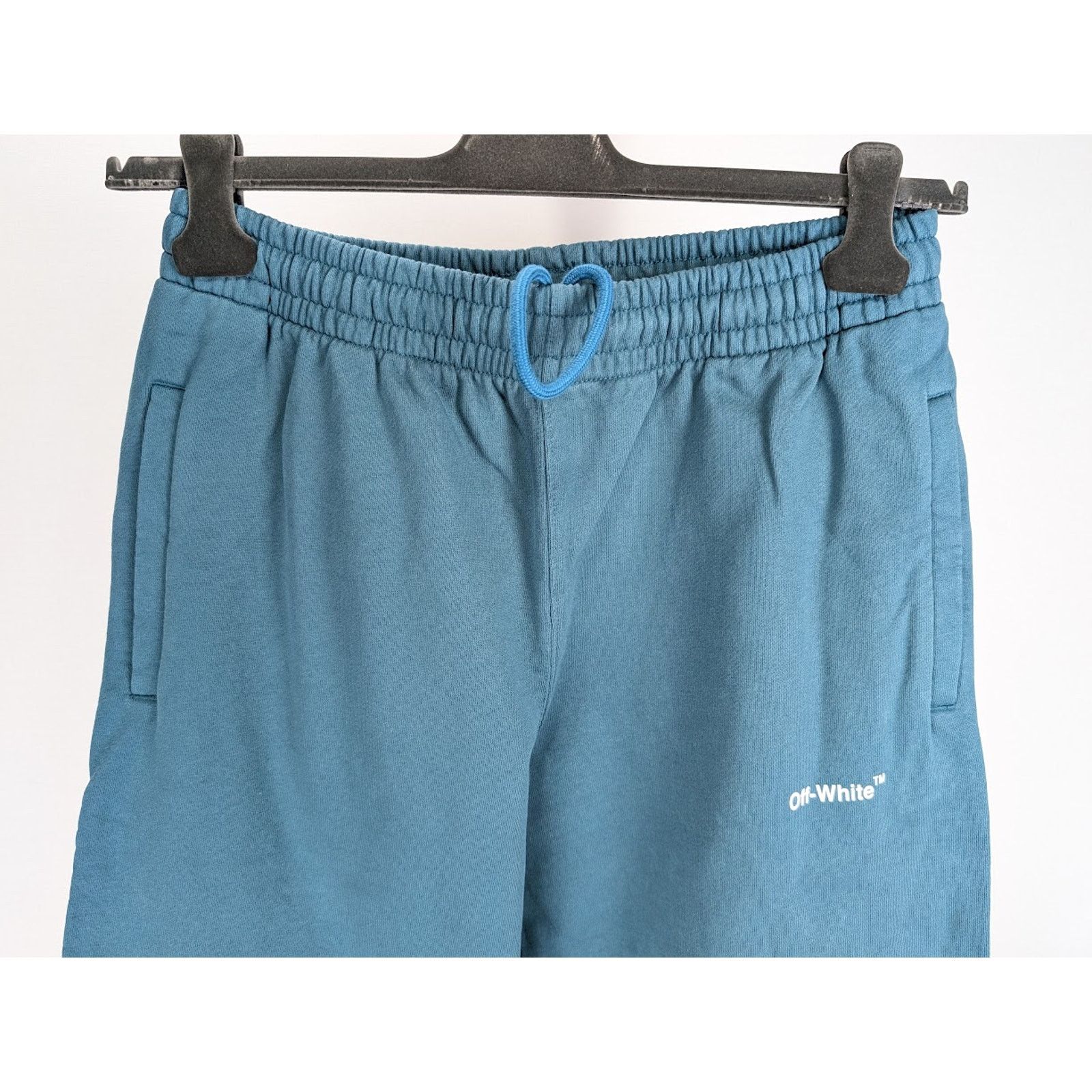 Off-White o1rshd1 Chain Arr Slim Sweatpants & Jogger Duck Green/White Size US 32 / EU 48 - 9 Thumbnail